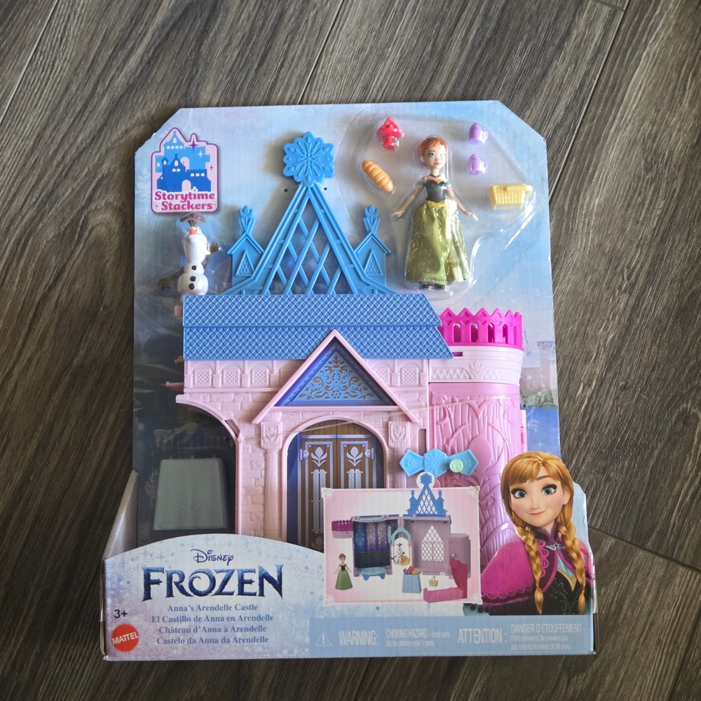 Disney Frozen Anna Arendelle Castle Storytime Stackers Playset Pink NEW